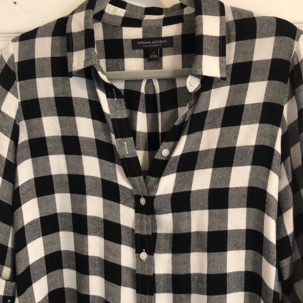 Banana Republic Dillon Fit Plaid Button Down